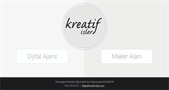 Desktop Screenshot of kreatif-isler.com